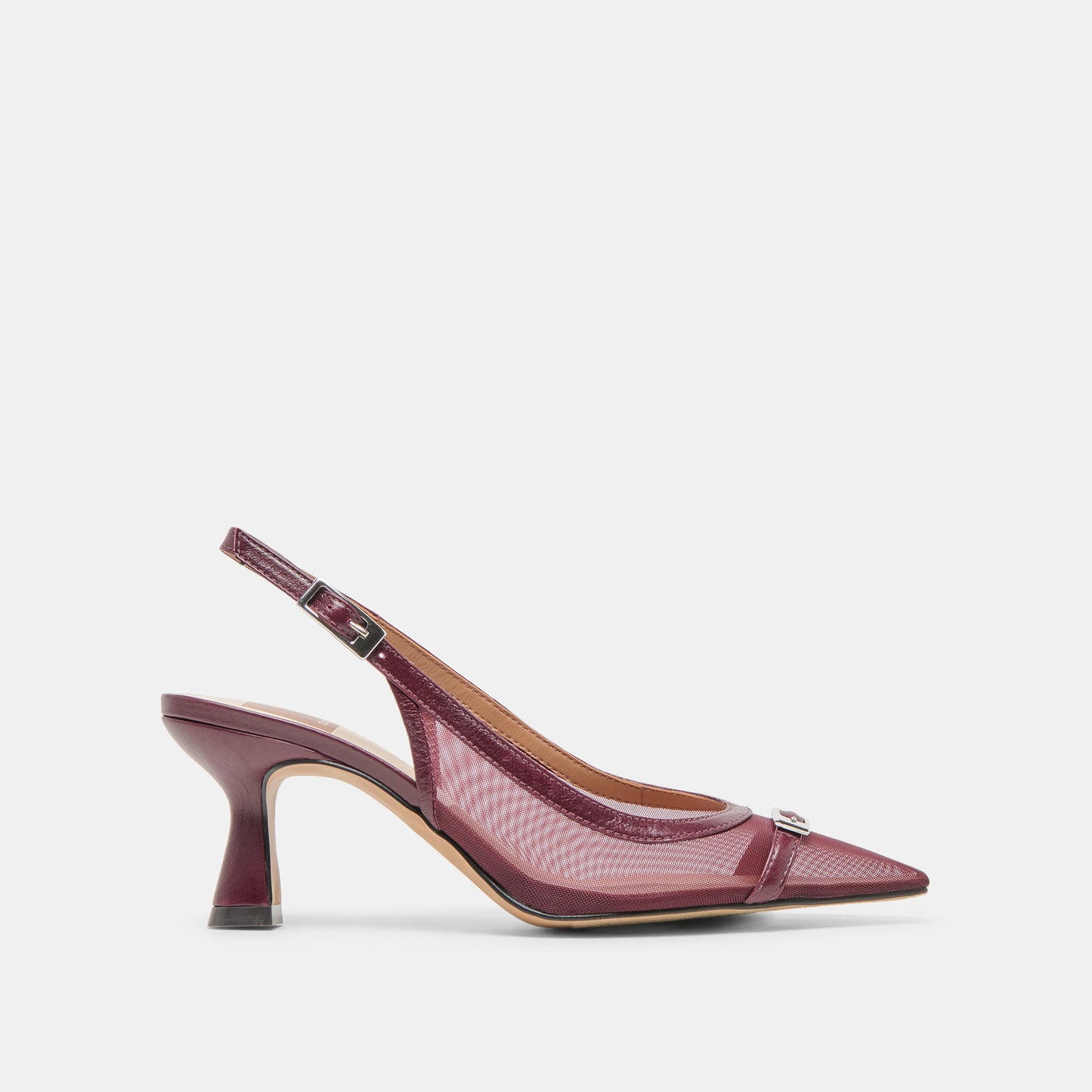 Lorine Burgundy Mesh Heels Dolce Vita
