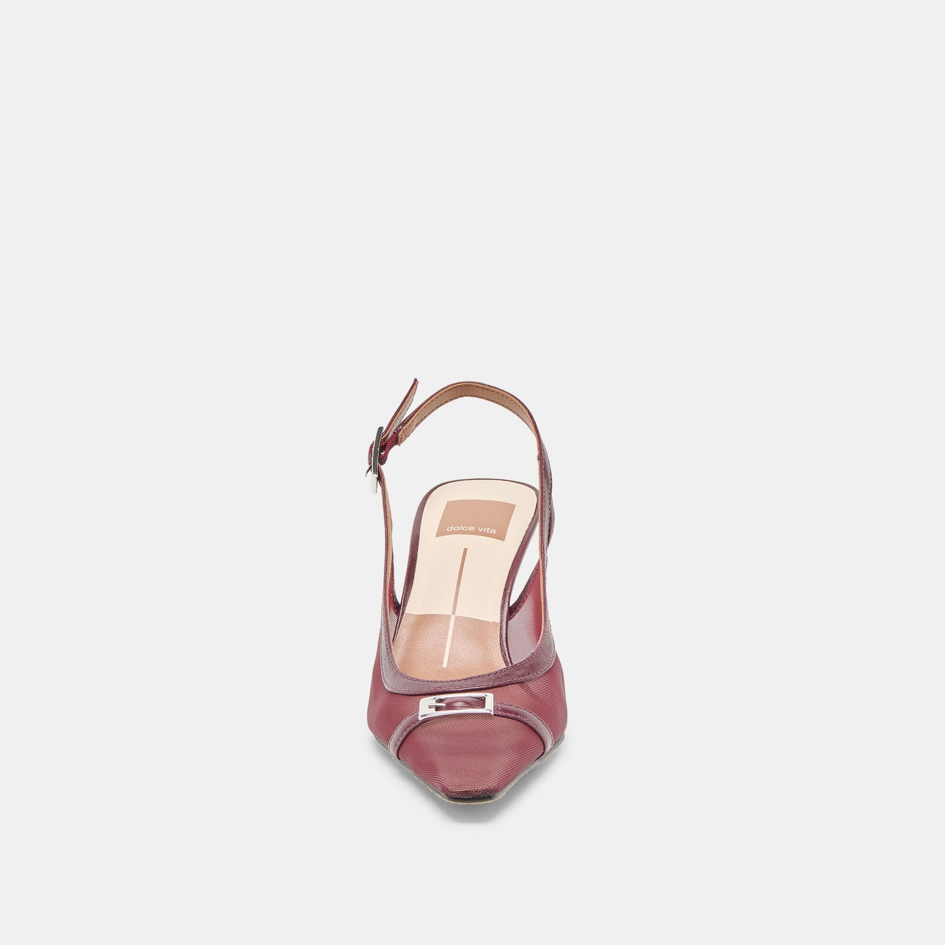 Lorine Burgundy Mesh Heels Dolce Vita