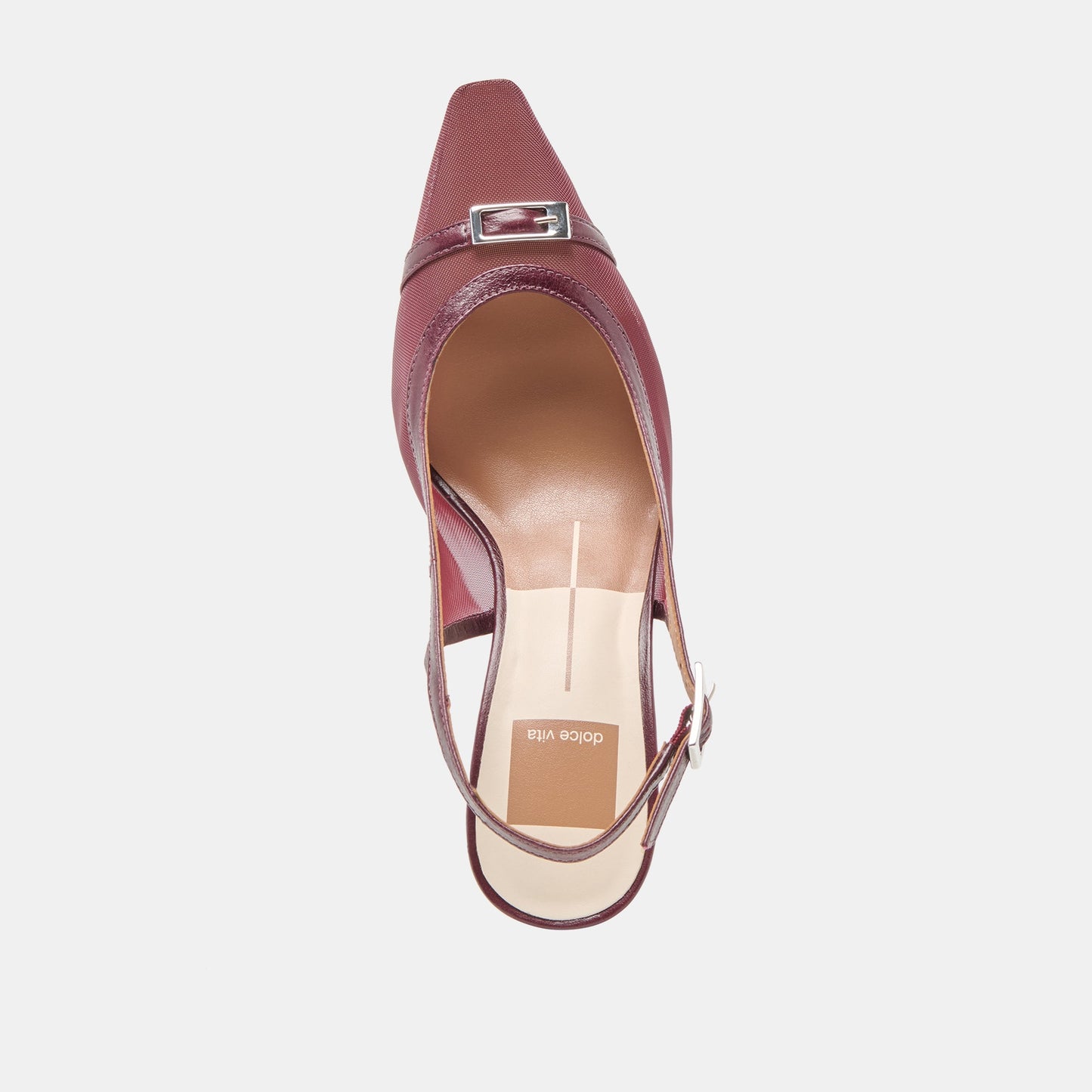 Lorine Burgundy Mesh Heels Dolce Vita