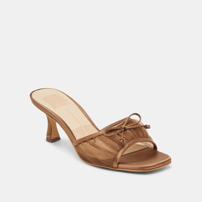 Galen Mid Brown Tulle Heels Dolce Vita