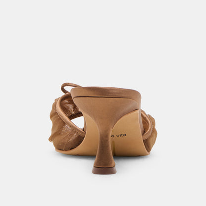 Galen Mid Brown Tulle Heels Dolce Vita