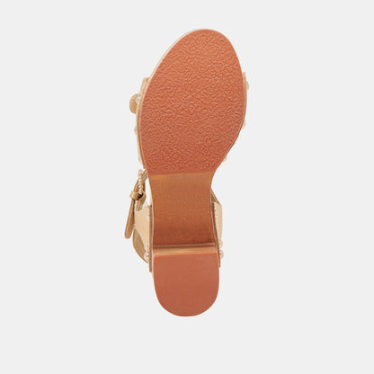 YANDY HEELS GOLD LEATHER Dolce Vita