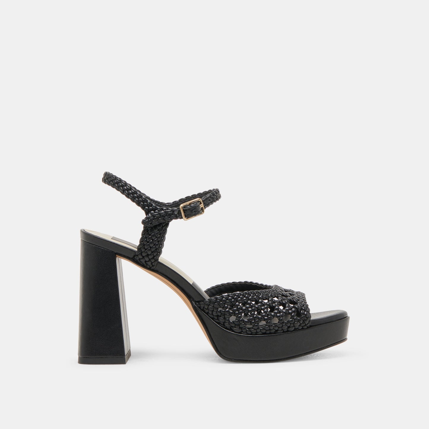 PEYTEN WIDE HEELS BLACK WOVEN STELLA Dolce Vita