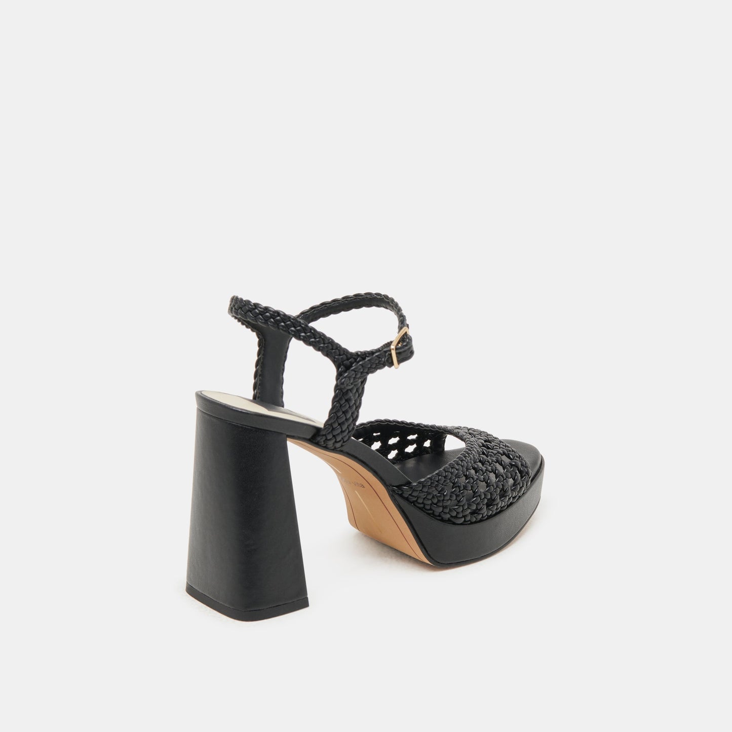 PEYTEN WIDE HEELS BLACK WOVEN STELLA Dolce Vita