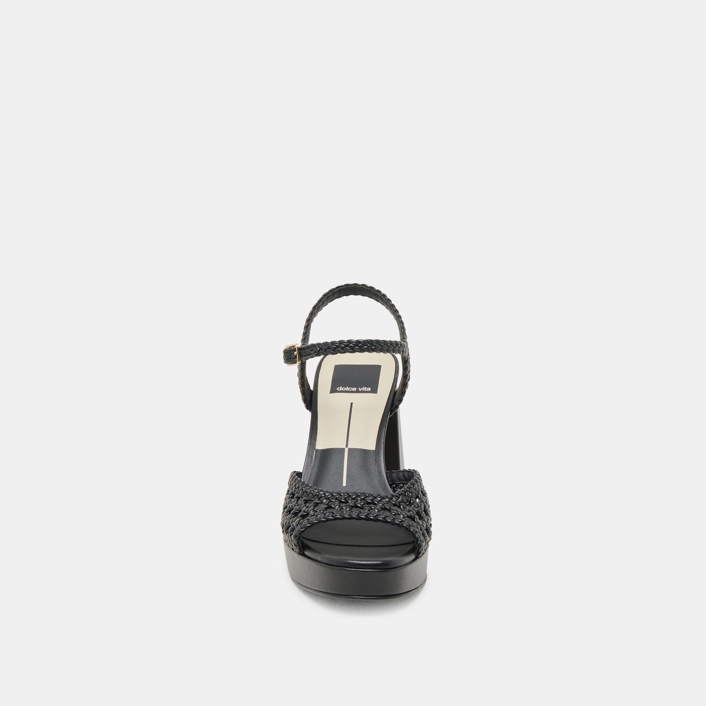 PEYTEN WIDE HEELS BLACK WOVEN STELLA Dolce Vita