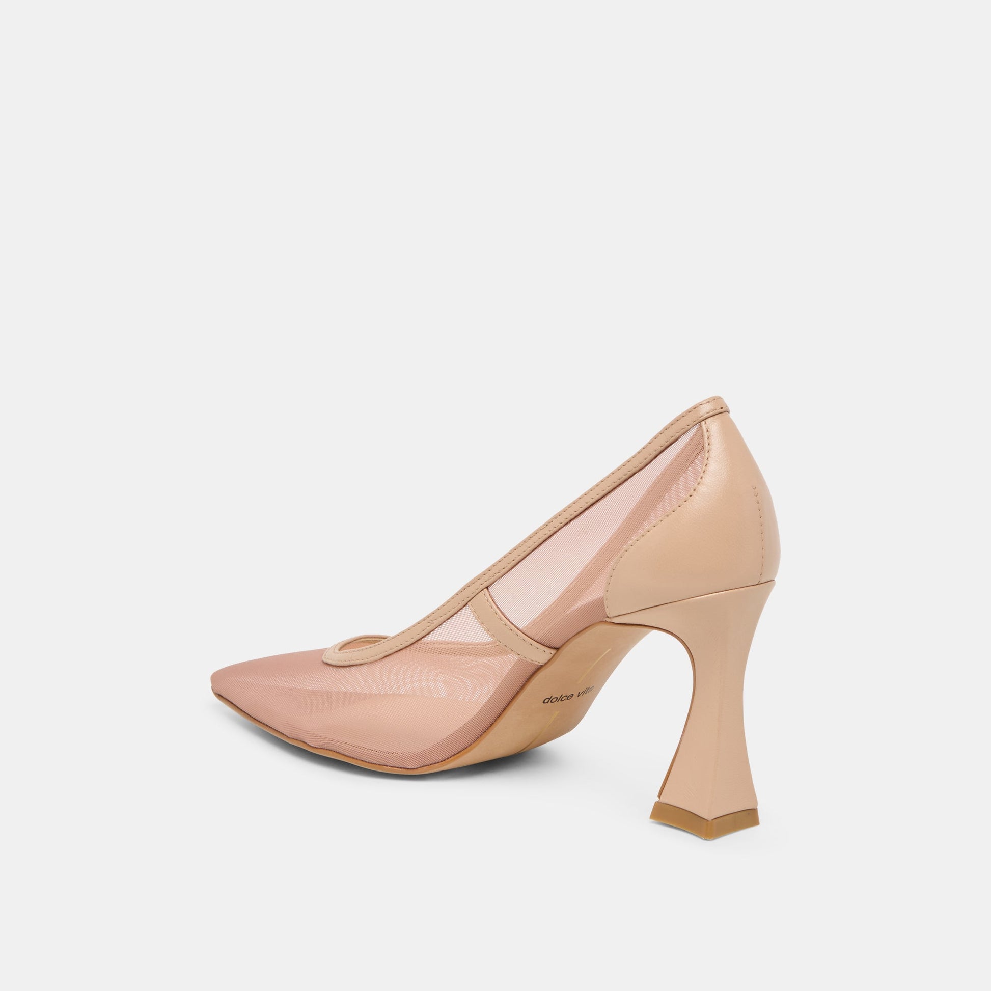 Malory Lt Tan Mesh Heels Dolce Vita