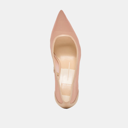 Malory Lt Tan Mesh Heels Dolce Vita