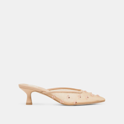 Clara French Vanilla Mesh Heels Dolce Vita