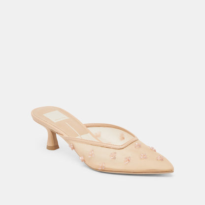 Clara French Vanilla Mesh Heels Dolce Vita