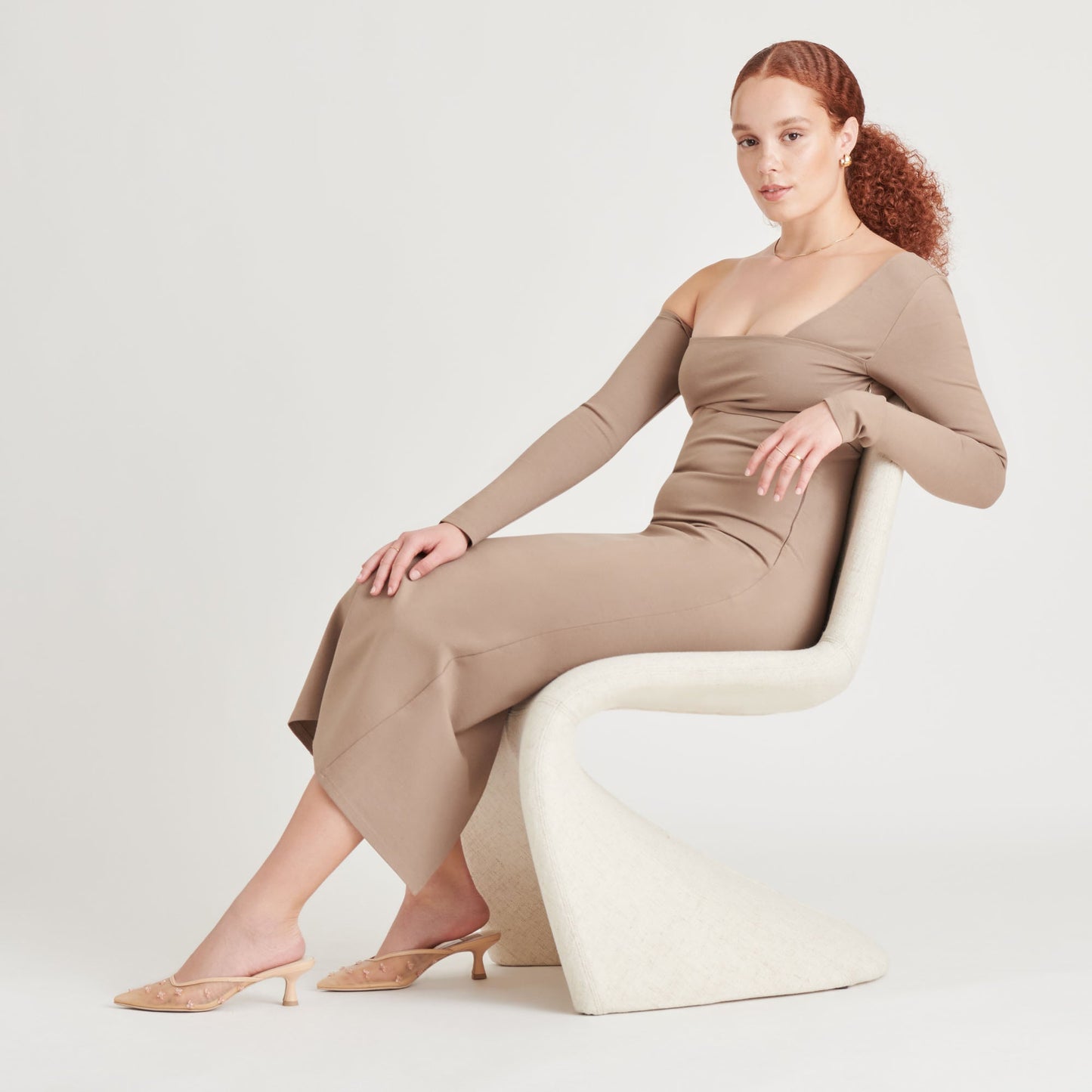 Clara French Vanilla Mesh Heels Dolce Vita