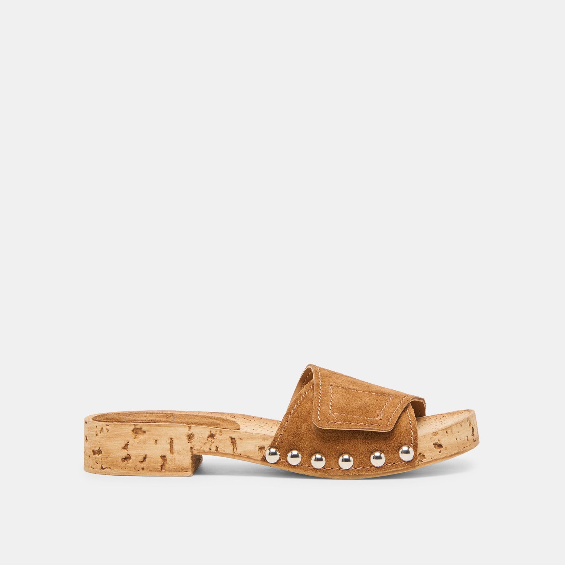 Sandy Chestnut Suede Sandals Dolce Vita