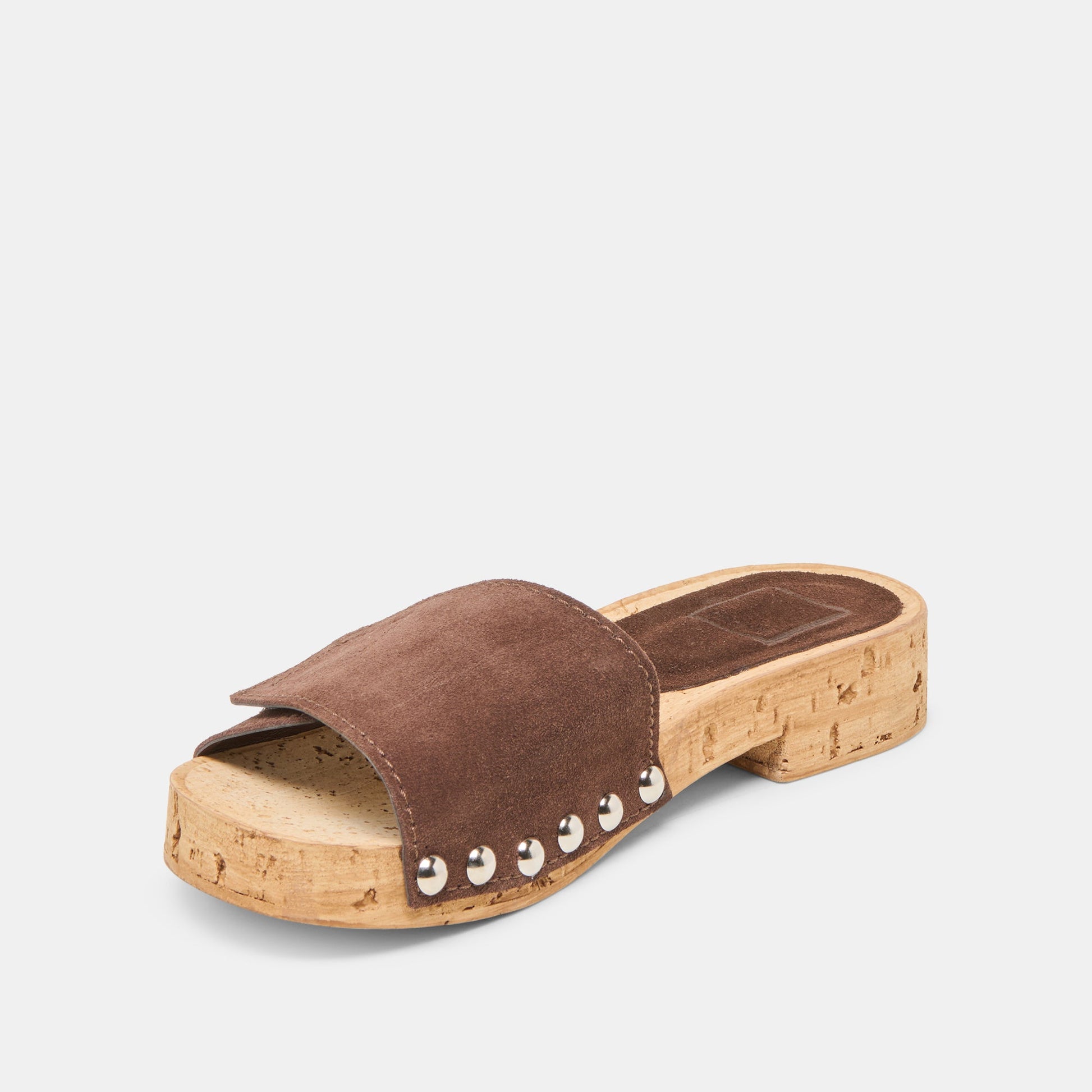 Sandy Dk Brown Suede Sandals Dolce Vita