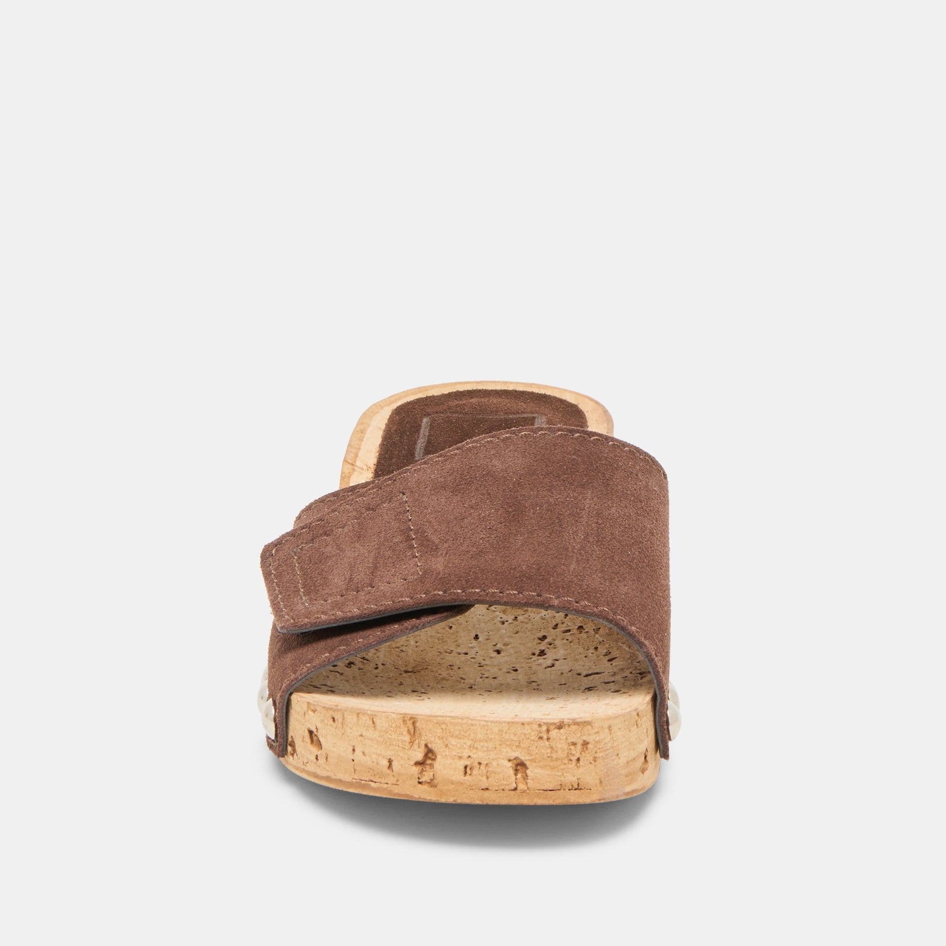 Sandy Dk Brown Suede Sandals Dolce Vita