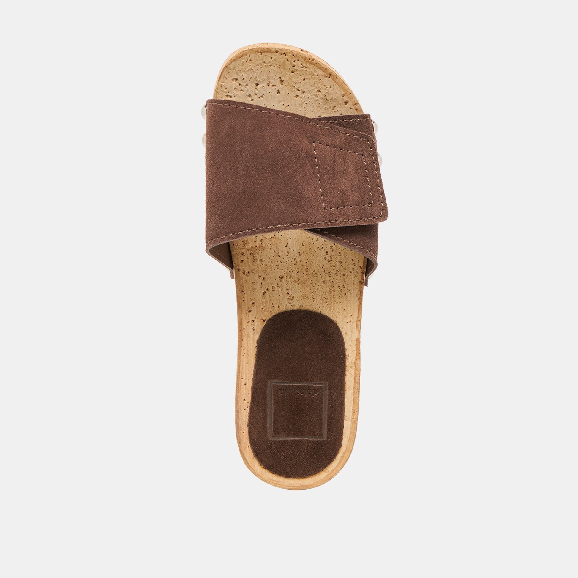 Sandy Dk Brown Suede Sandals Dolce Vita