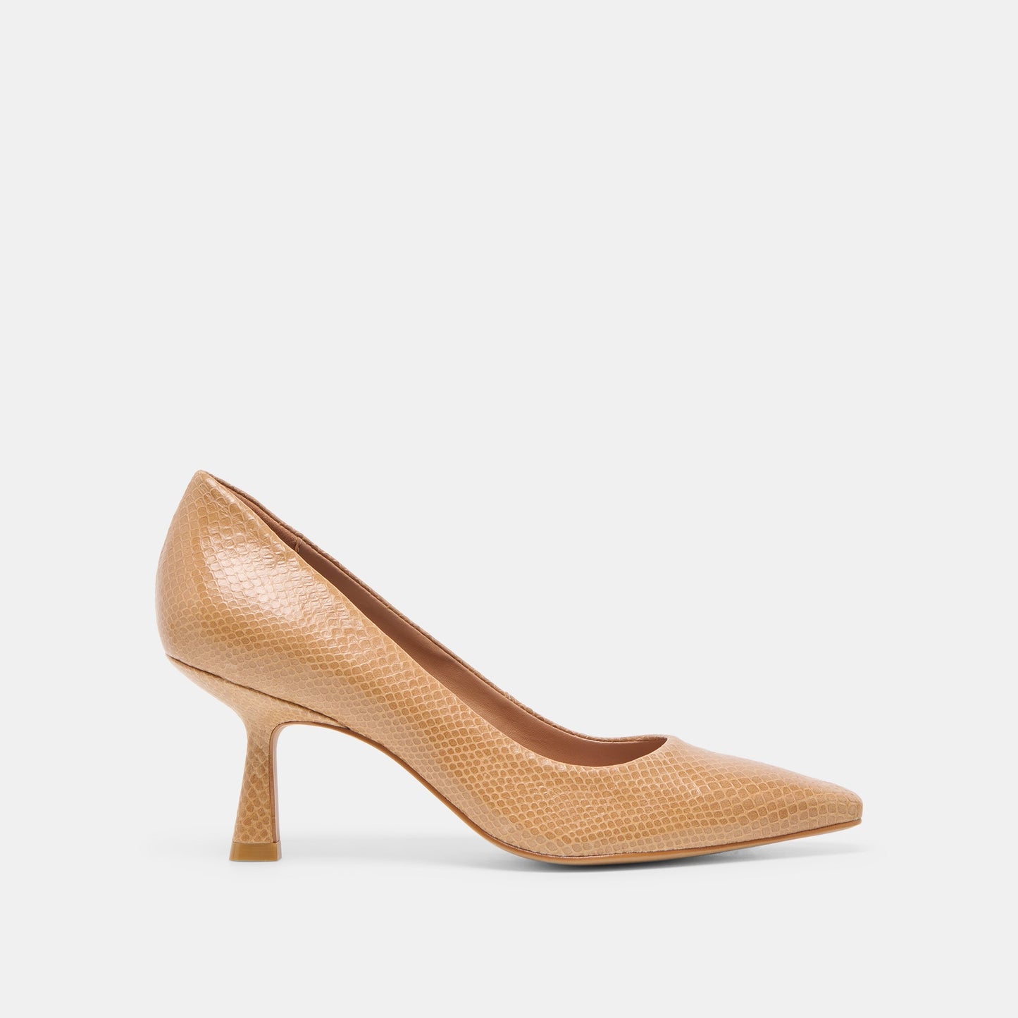 Briona Whiskey Embossed Leather Heels Dolce Vita