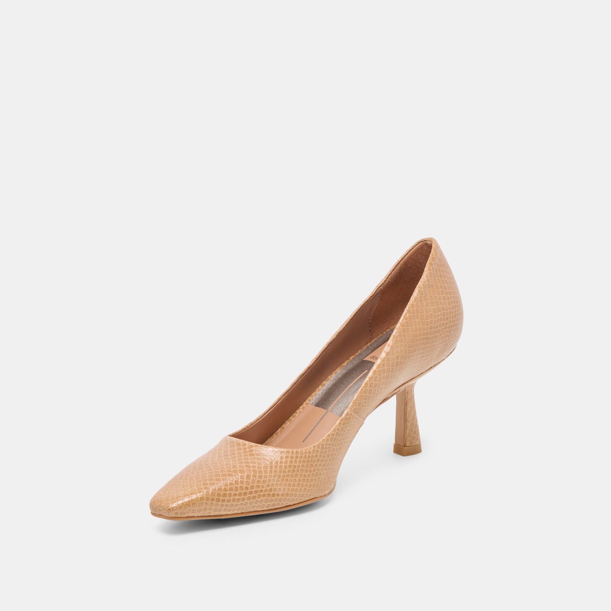 Briona Whiskey Embossed Leather Heels Dolce Vita
