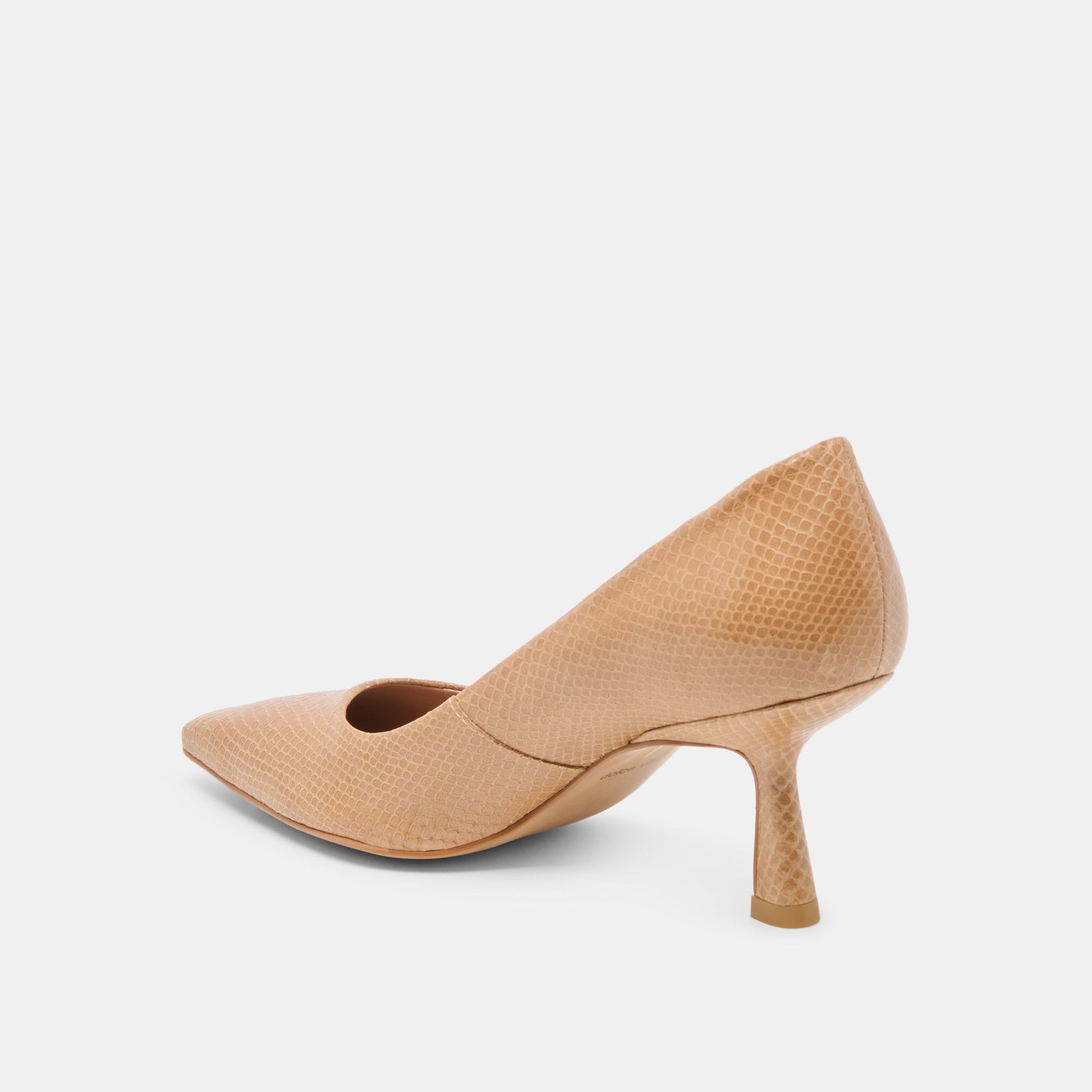 Briona Whiskey Embossed Leather Heels Dolce Vita