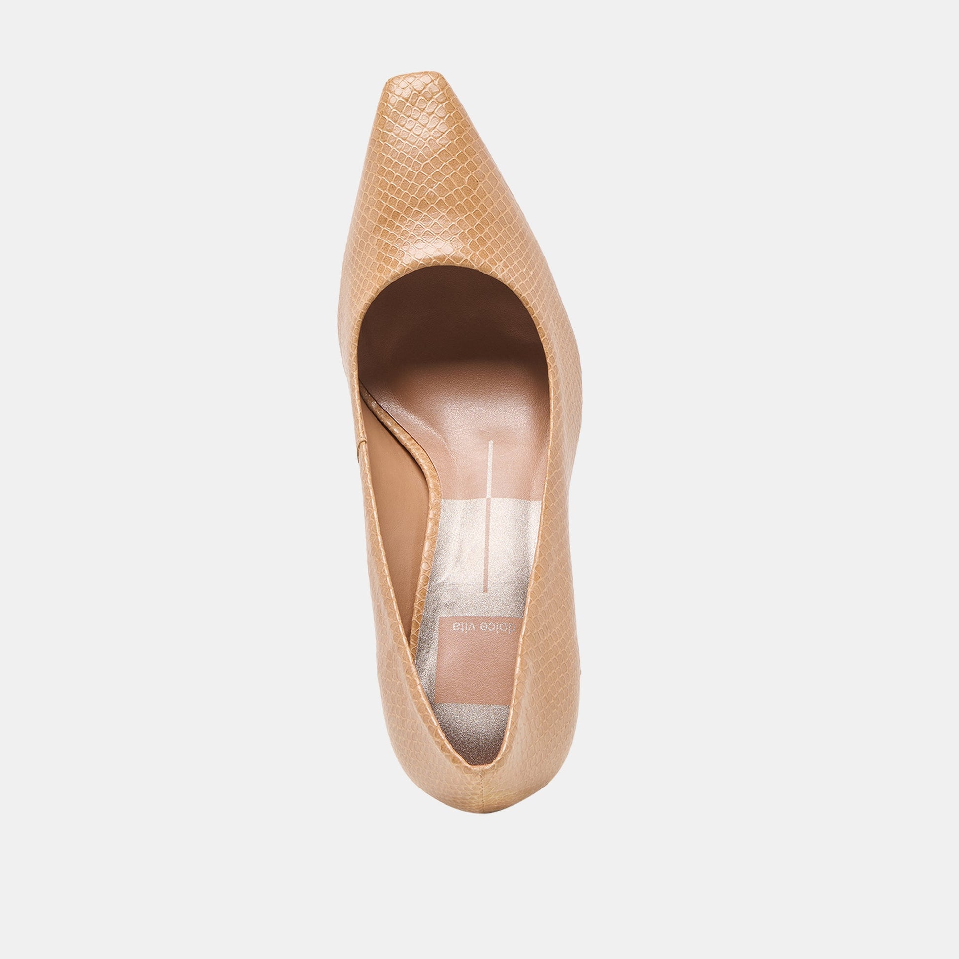 Briona Whiskey Embossed Leather Heels Dolce Vita