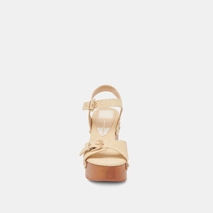 YANDY HEELS LT NATURAL RAFFIA Dolce Vita