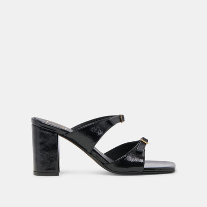 SHANE HEELS MIDNIGHT CRINKLE PATENT Dolce Vita