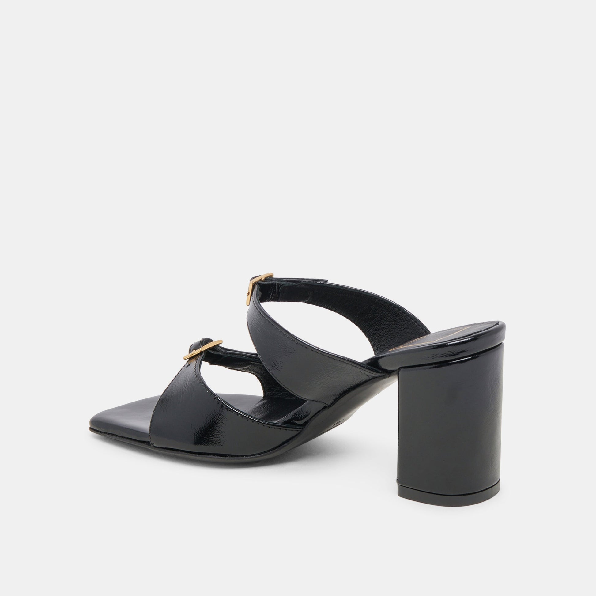 SHANE HEELS MIDNIGHT CRINKLE PATENT Dolce Vita
