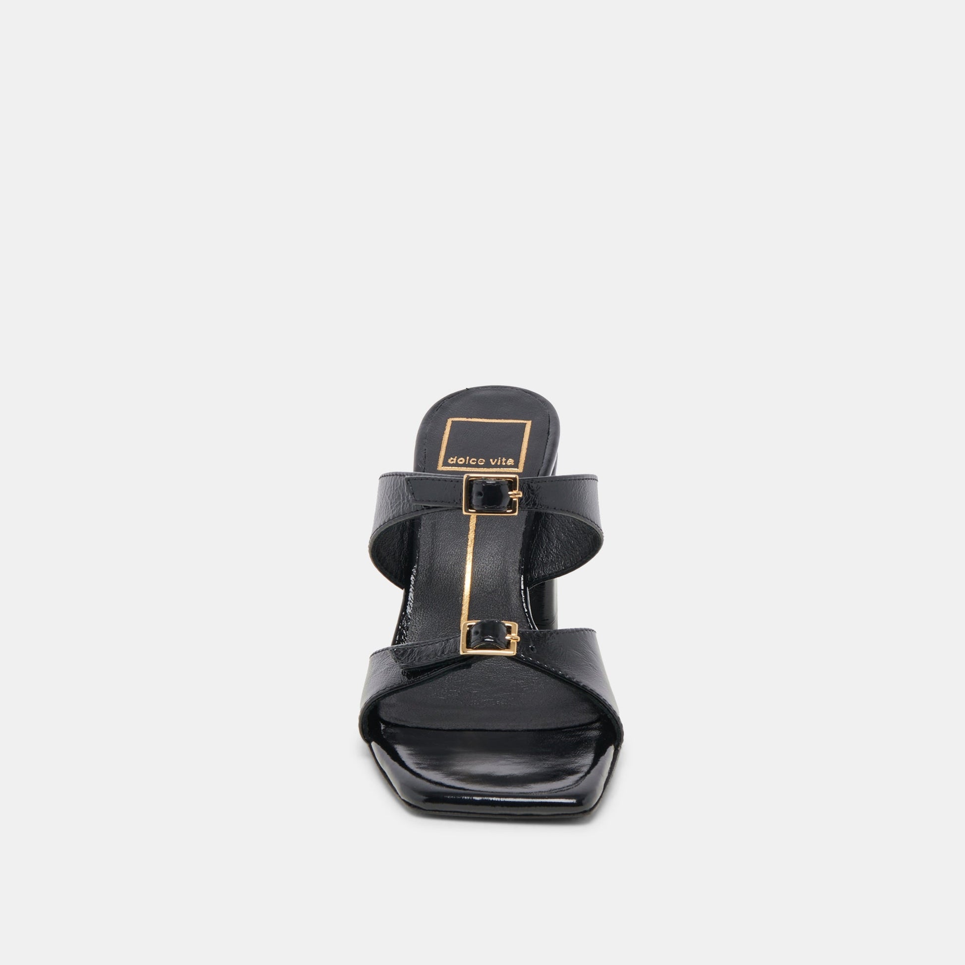 SHANE HEELS MIDNIGHT CRINKLE PATENT Dolce Vita