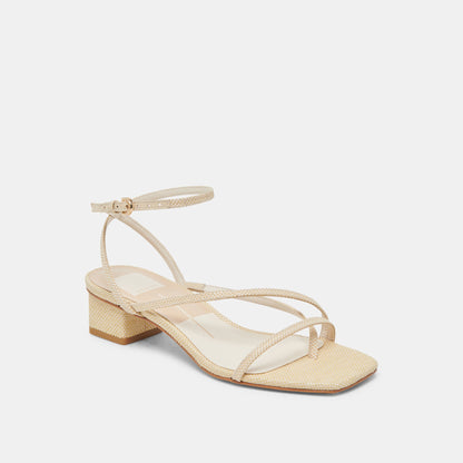 KARLOS SANDALS NATURAL WOVEN RAFFIA Dolce Vita