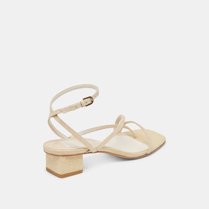 KARLOS SANDALS NATURAL WOVEN RAFFIA Dolce Vita