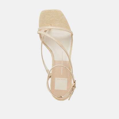 KARLOS SANDALS NATURAL WOVEN RAFFIA Dolce Vita