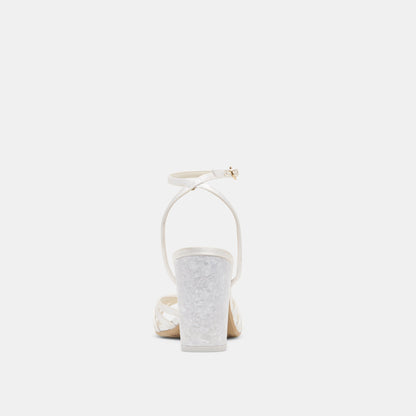 Ronica True White Satin Heels Dolce Vita