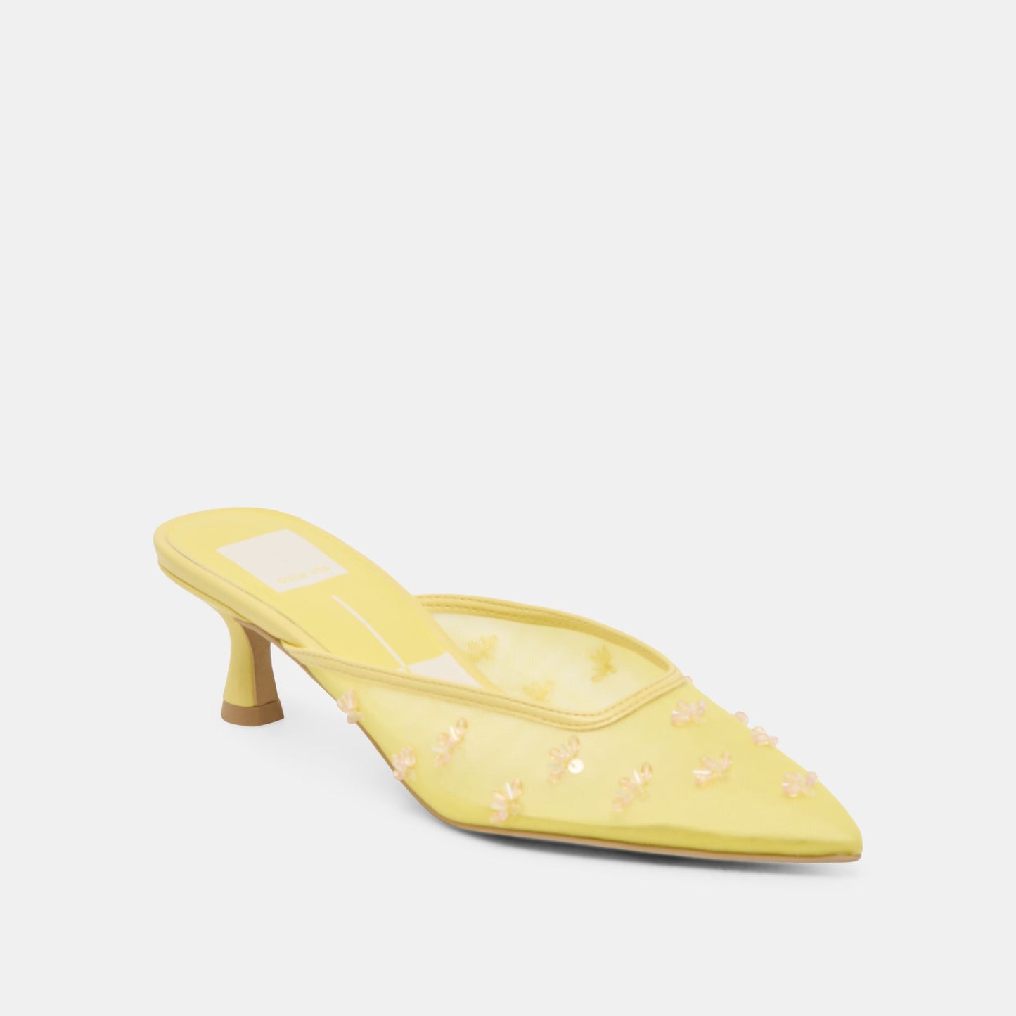 CLARA WIDE HEELS LEMON MESH Dolce Vita