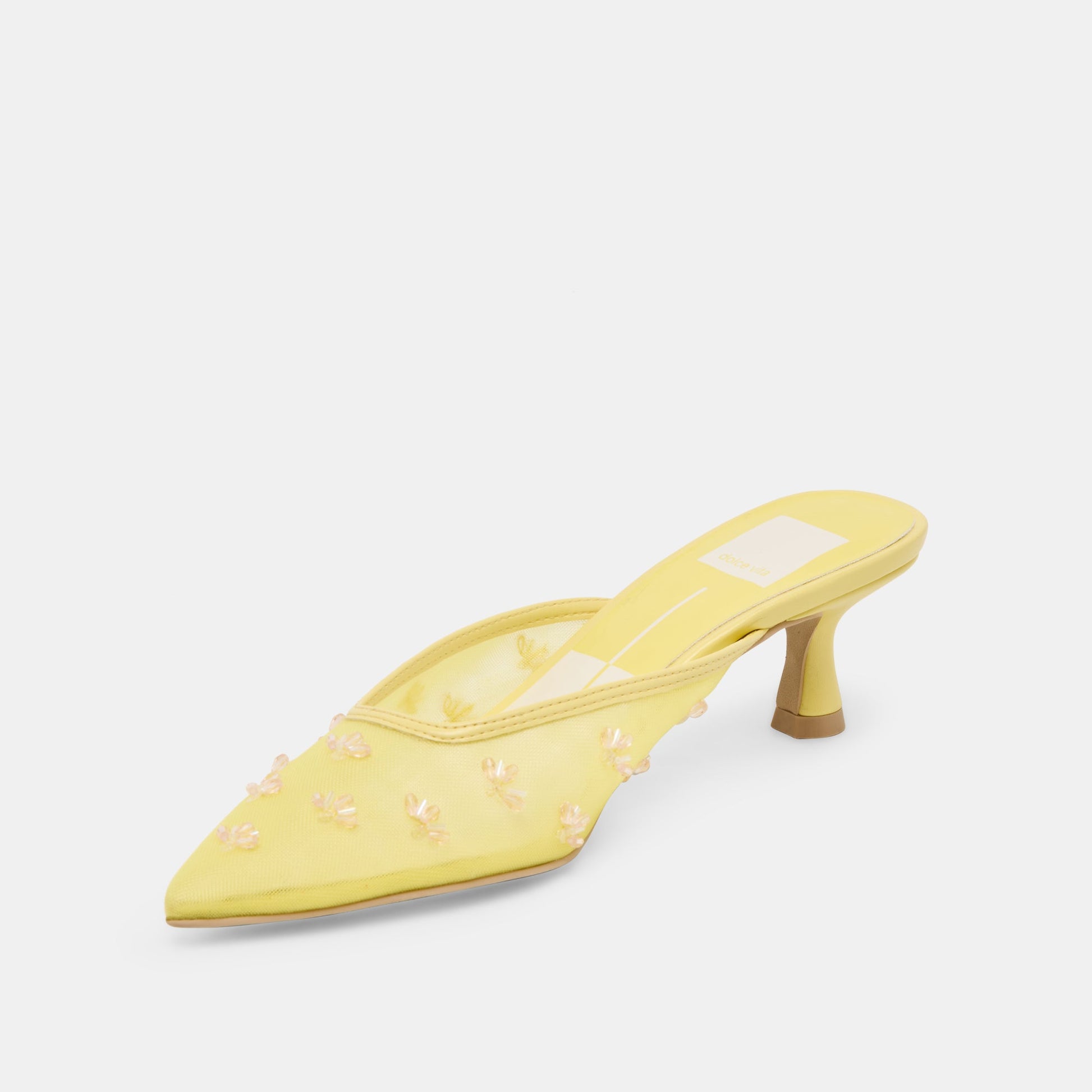CLARA WIDE HEELS LEMON MESH Dolce Vita