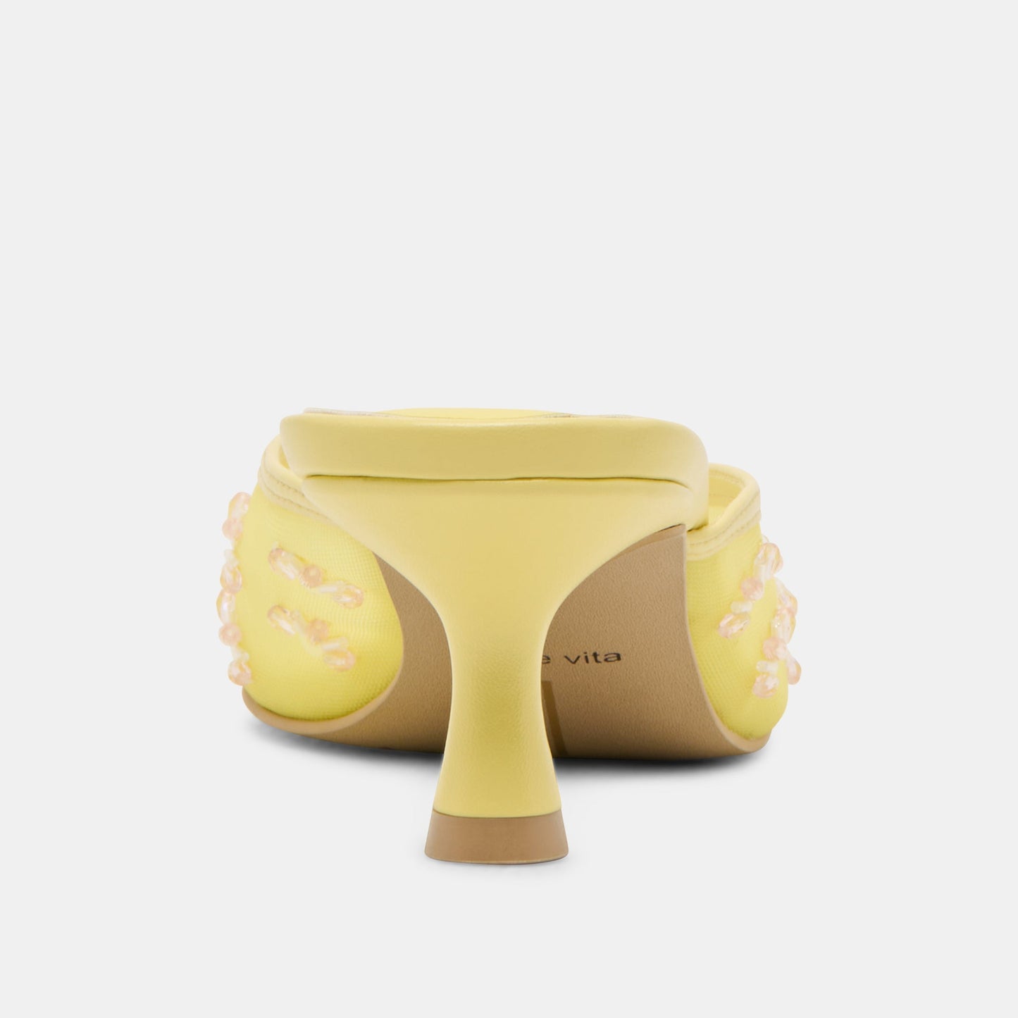 CLARA WIDE HEELS LEMON MESH Dolce Vita