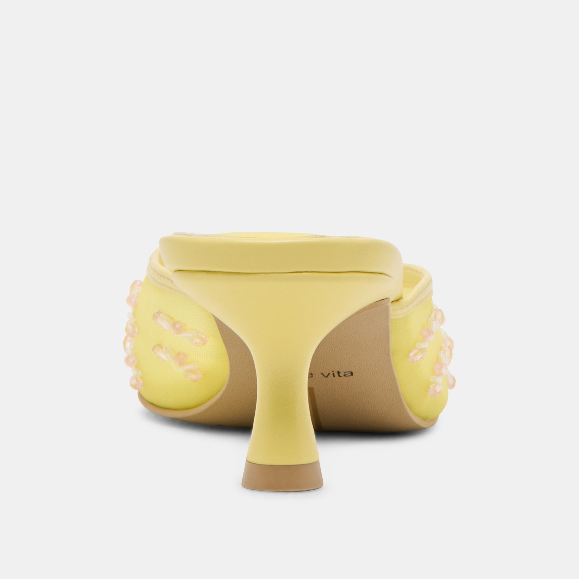 CLARA WIDE HEELS LEMON MESH Dolce Vita