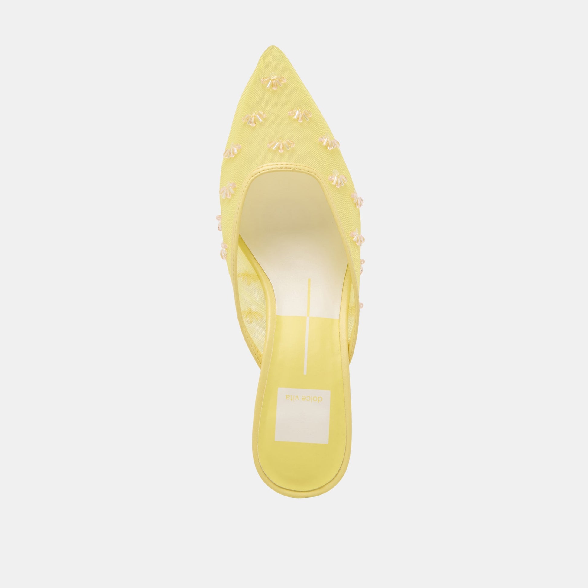 CLARA WIDE HEELS LEMON MESH Dolce Vita