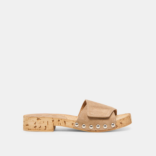 Sandy Taupe Suede Sandals Dolce Vita