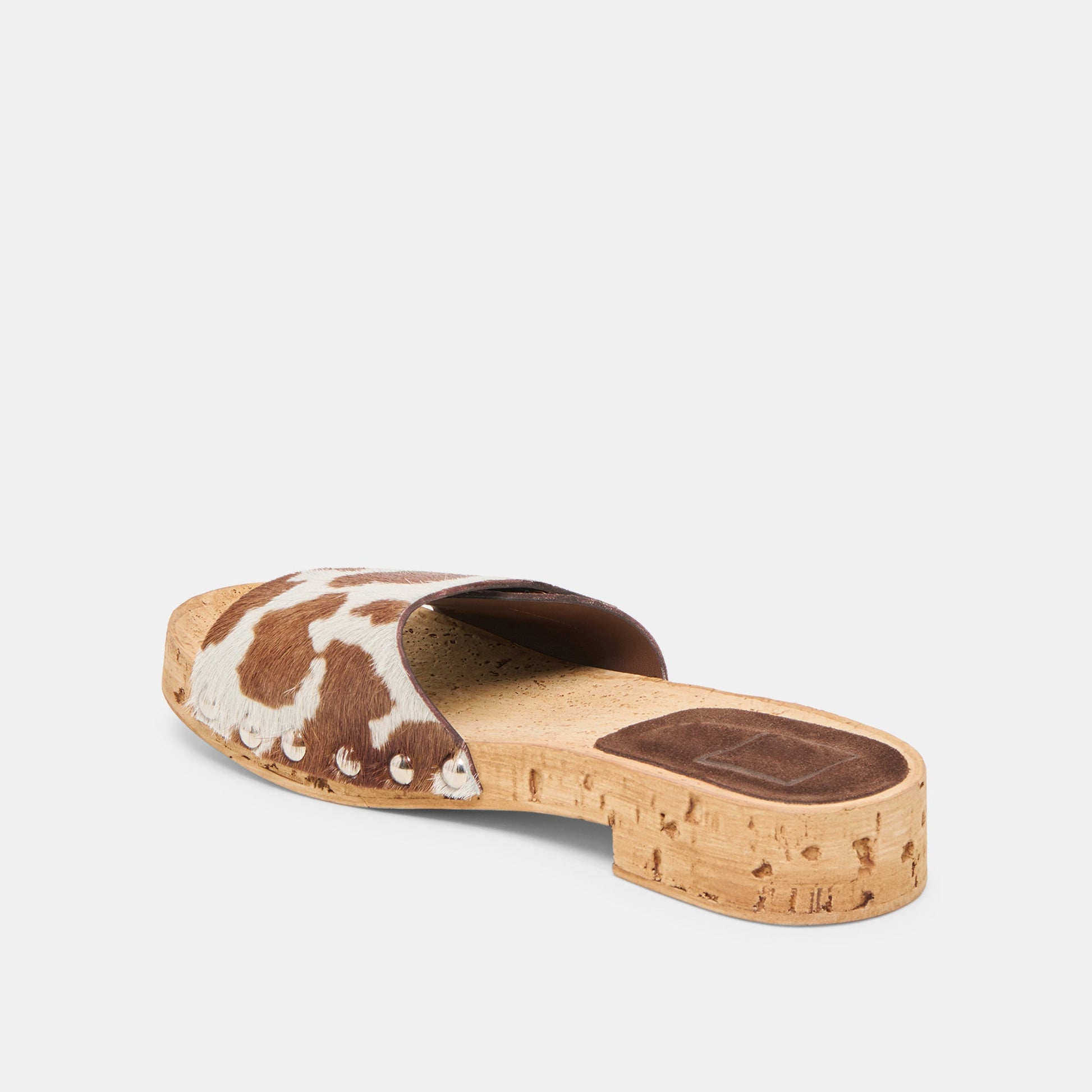 Sandy Cocoa Taurus Calf Hair Sandals Dolce Vita
