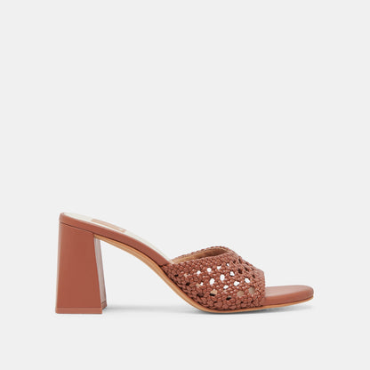 MARGOE HEELS COGNAC WOVEN STELLA Dolce Vita