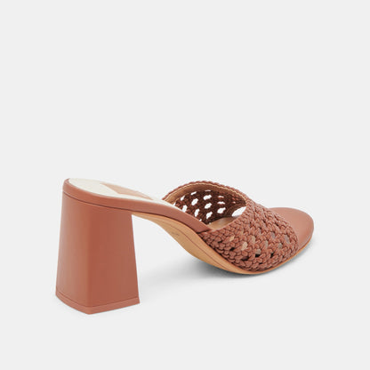 MARGOE HEELS COGNAC WOVEN STELLA Dolce Vita