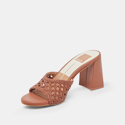 MARGOE HEELS COGNAC WOVEN STELLA Dolce Vita