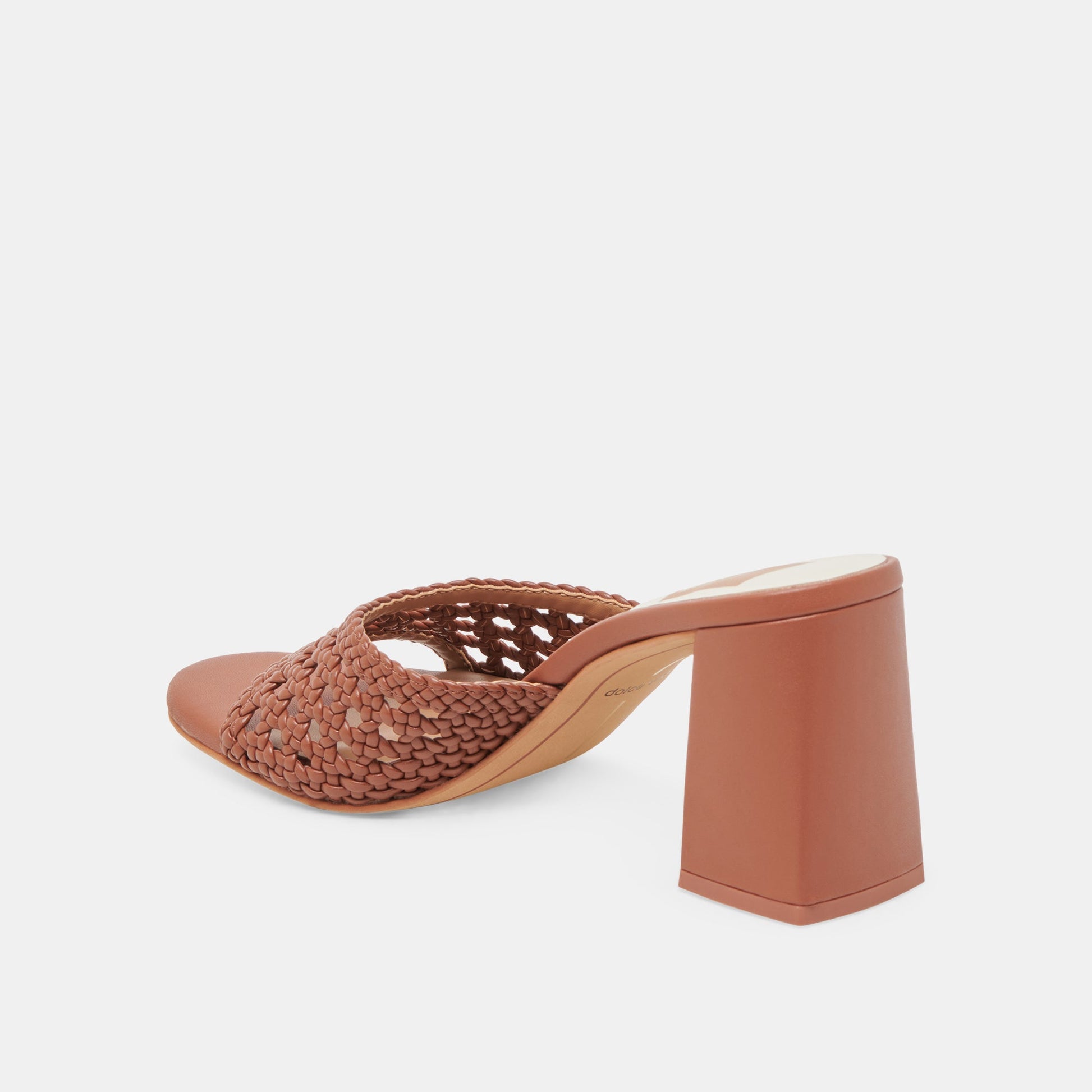 MARGOE HEELS COGNAC WOVEN STELLA Dolce Vita