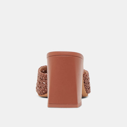 MARGOE HEELS COGNAC WOVEN STELLA Dolce Vita