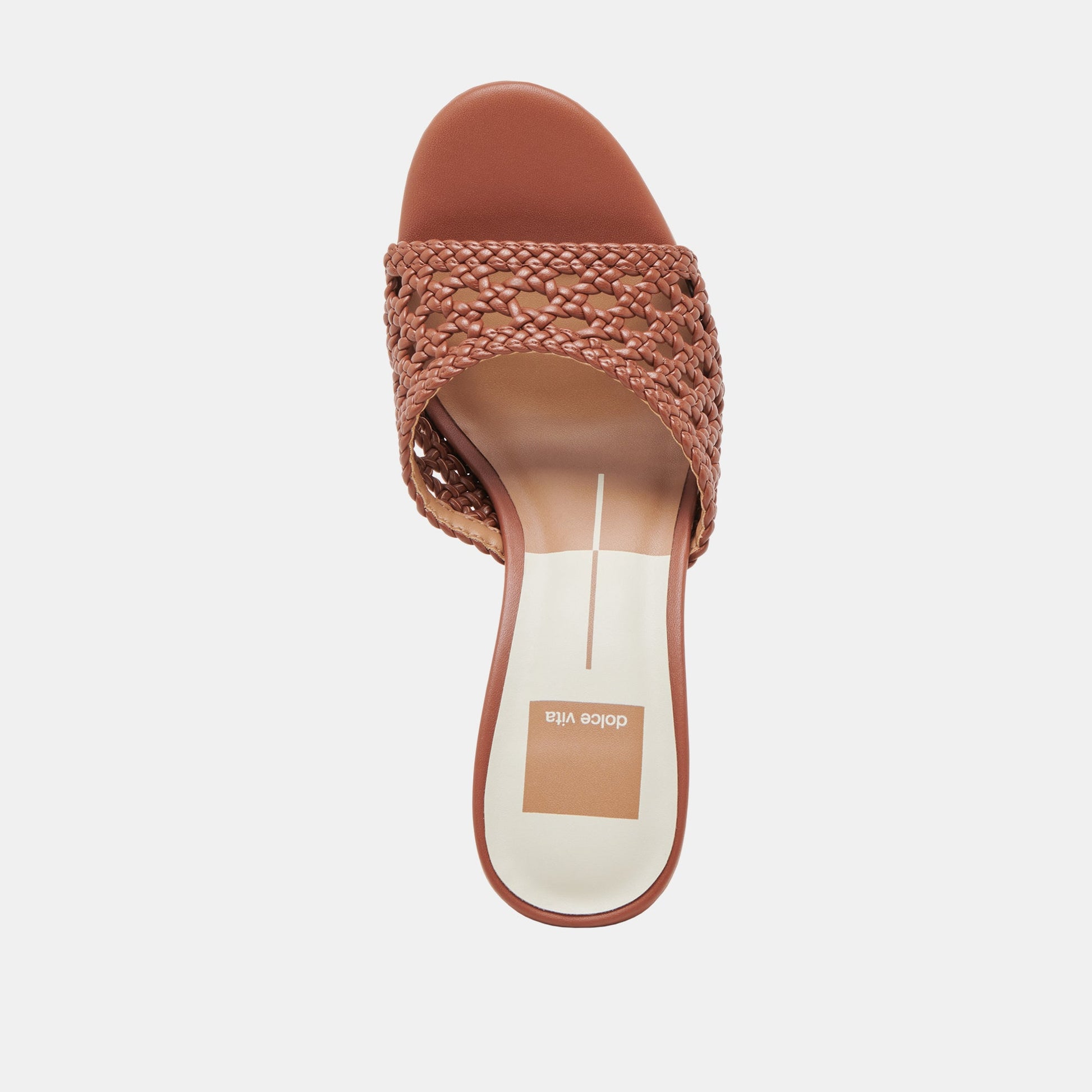 MARGOE HEELS COGNAC WOVEN STELLA Dolce Vita