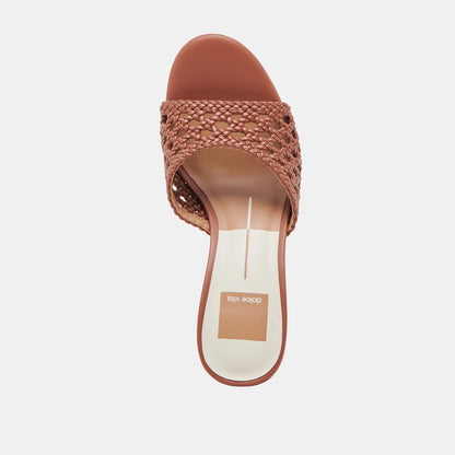 MARGOE HEELS COGNAC WOVEN STELLA Dolce Vita