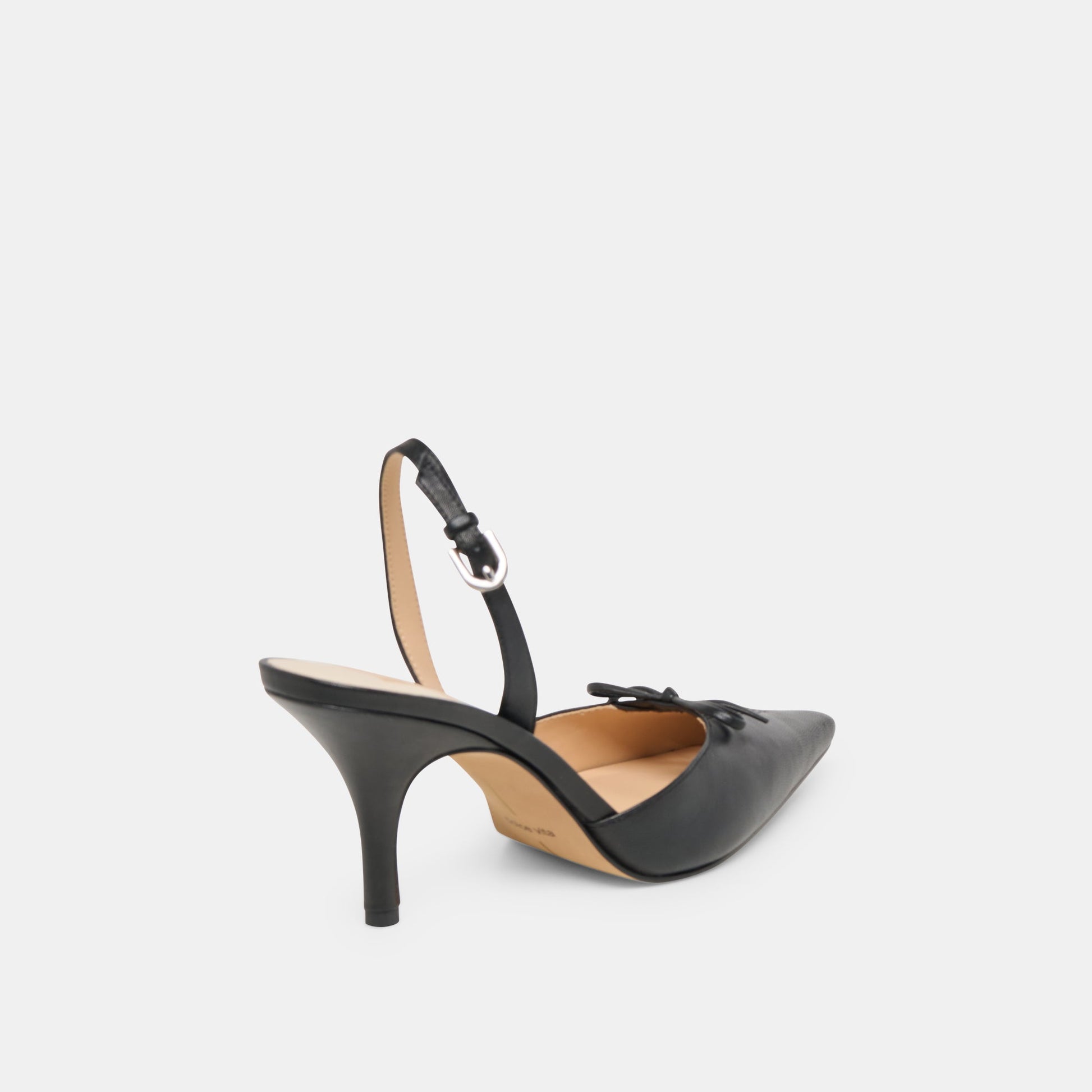 Hamya Black Leather Heels Dolce Vita