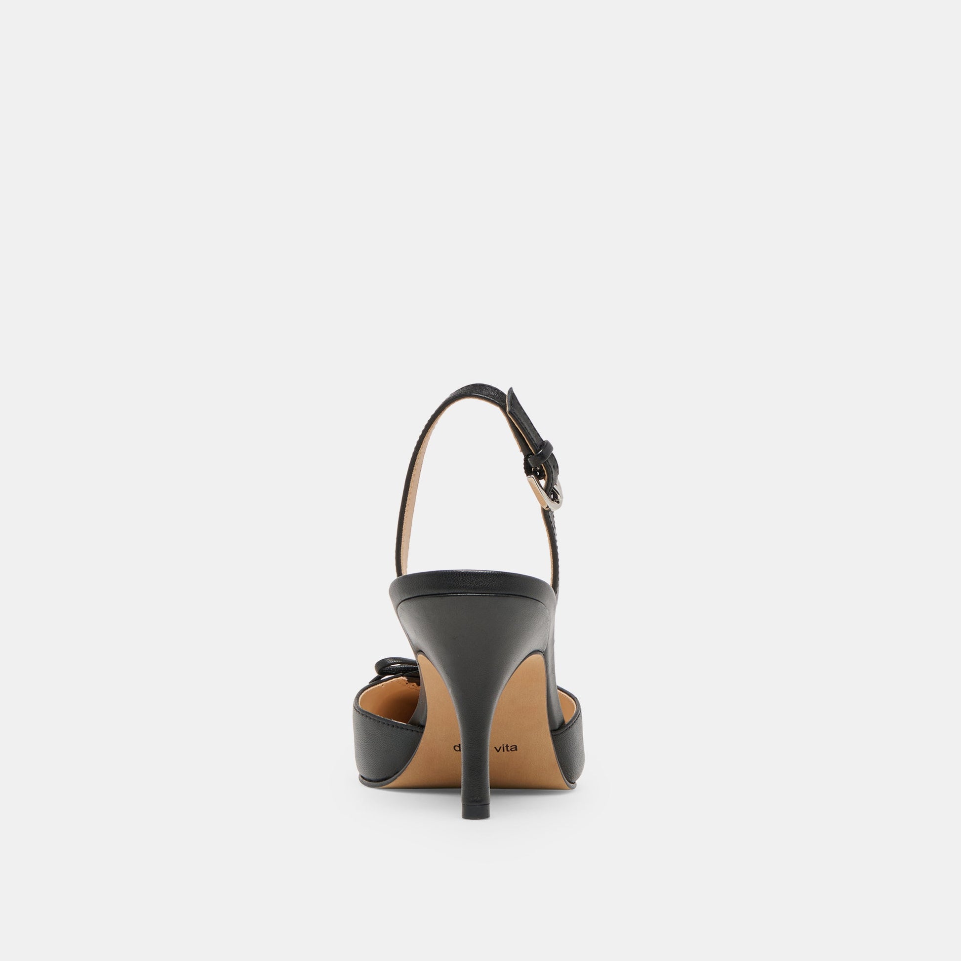 Hamya Black Leather Heels Dolce Vita