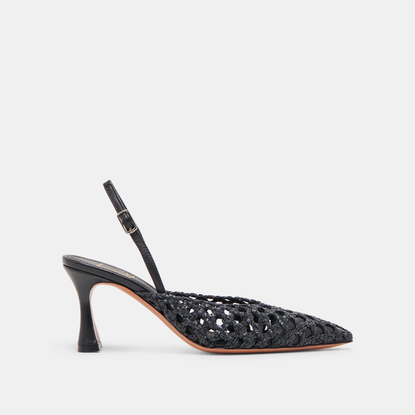 GLORIA HEELS BLACK WOVEN Dolce Vita