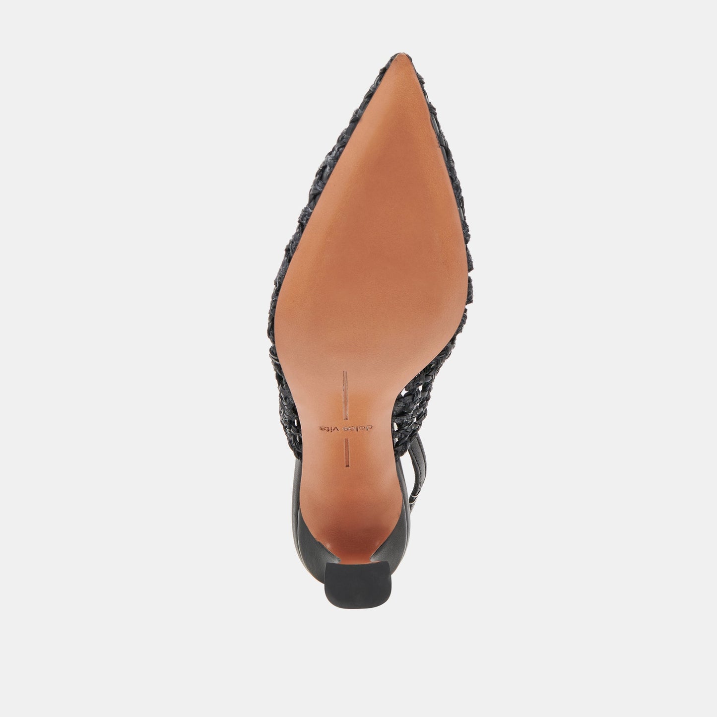 GLORIA HEELS BLACK WOVEN Dolce Vita