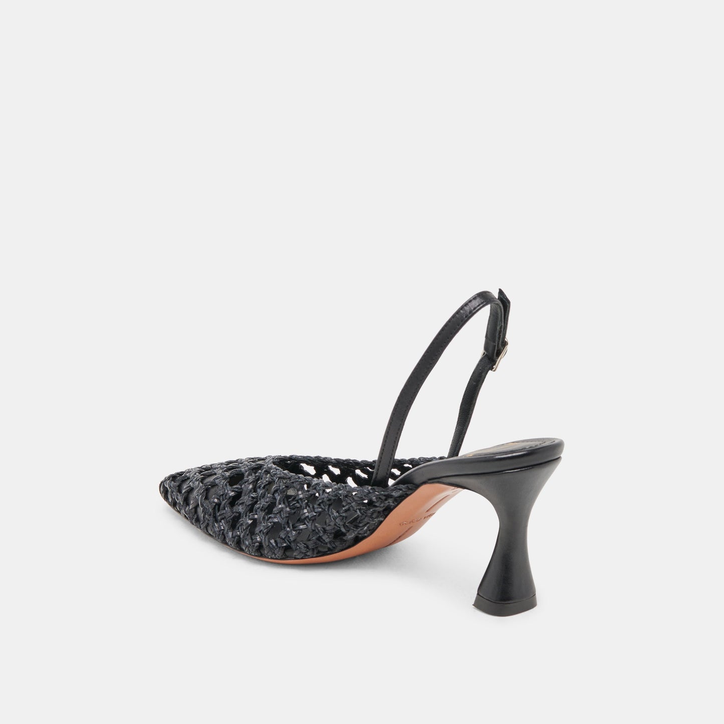 GLORIA HEELS BLACK WOVEN Dolce Vita