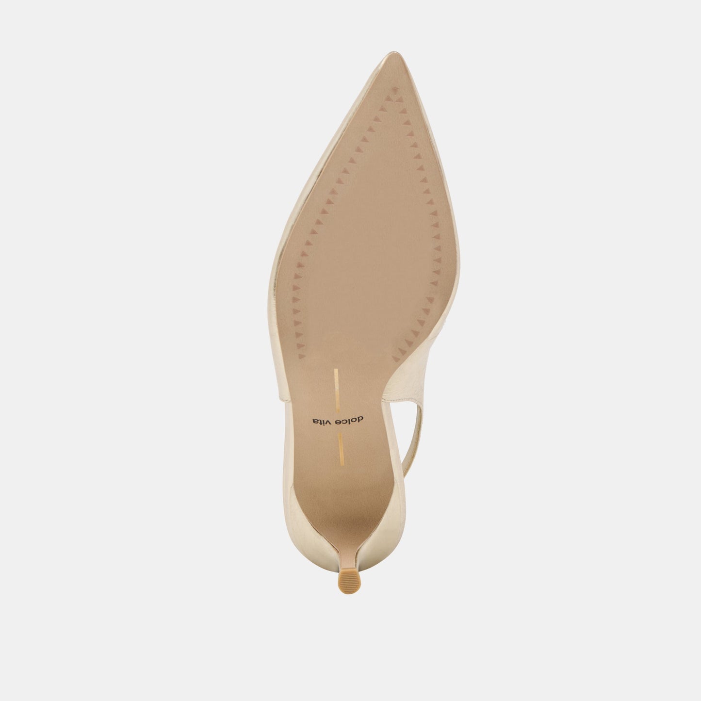 ELASI HEELS LIGHT GOLD CRINKLE PATENT Dolce Vita
